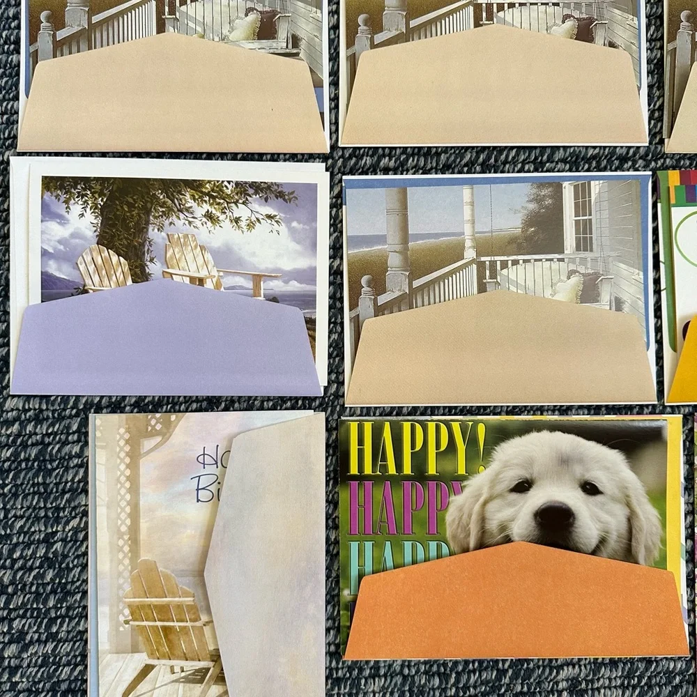 New 20 of different brand of Happy Birthday’s cards with envelopes.